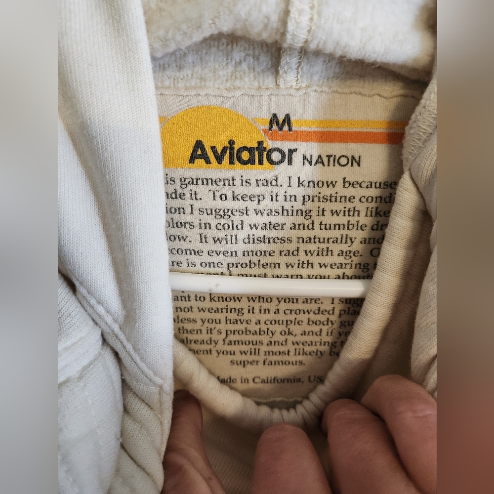 Womans Aviator Nation Ninja Pullover Hoodie - Picture 2 of 5